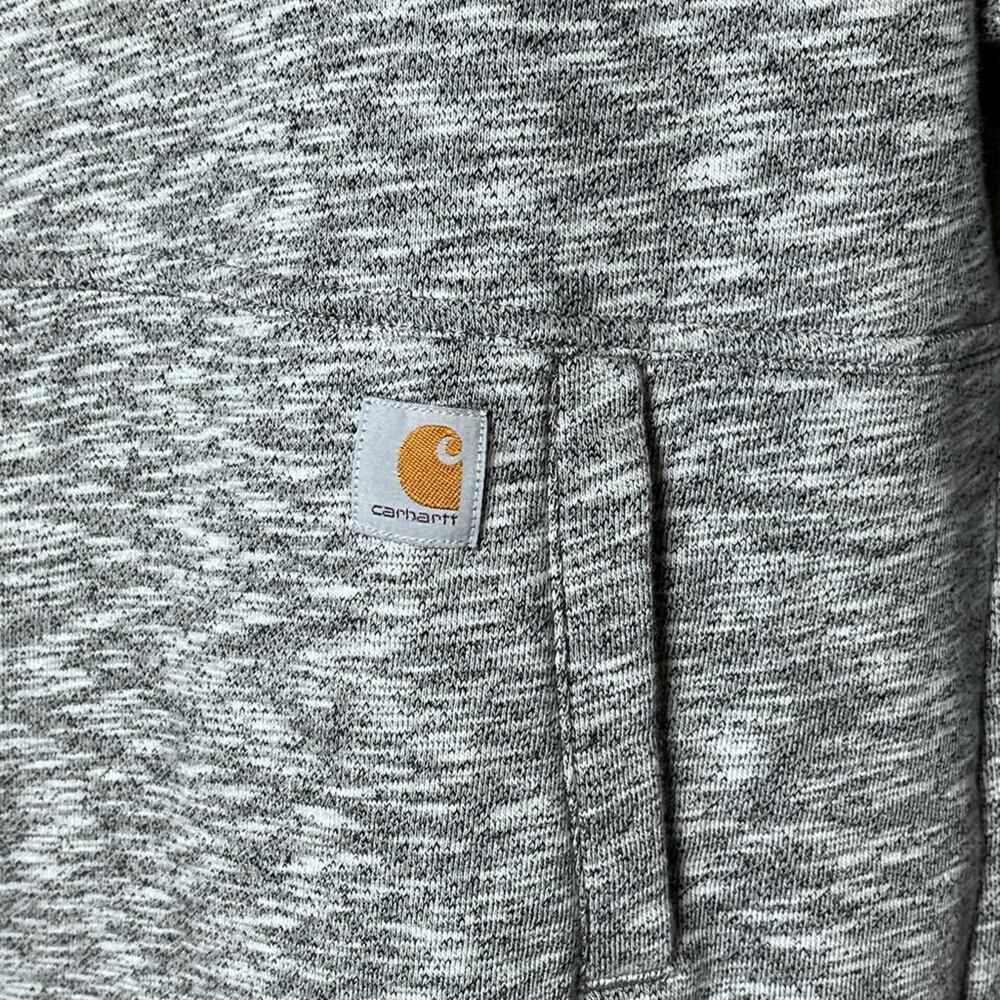 CARHARTT Gray Space Dye Relaxed Fit Hoodie Women’s Small - Picture 4 of 8